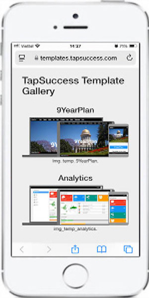 choose your template from our gallery.